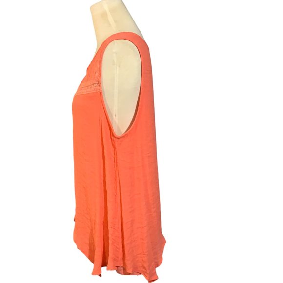 AB Studio Layered Eyelet Lace Tank Top - Picture 3 of 8